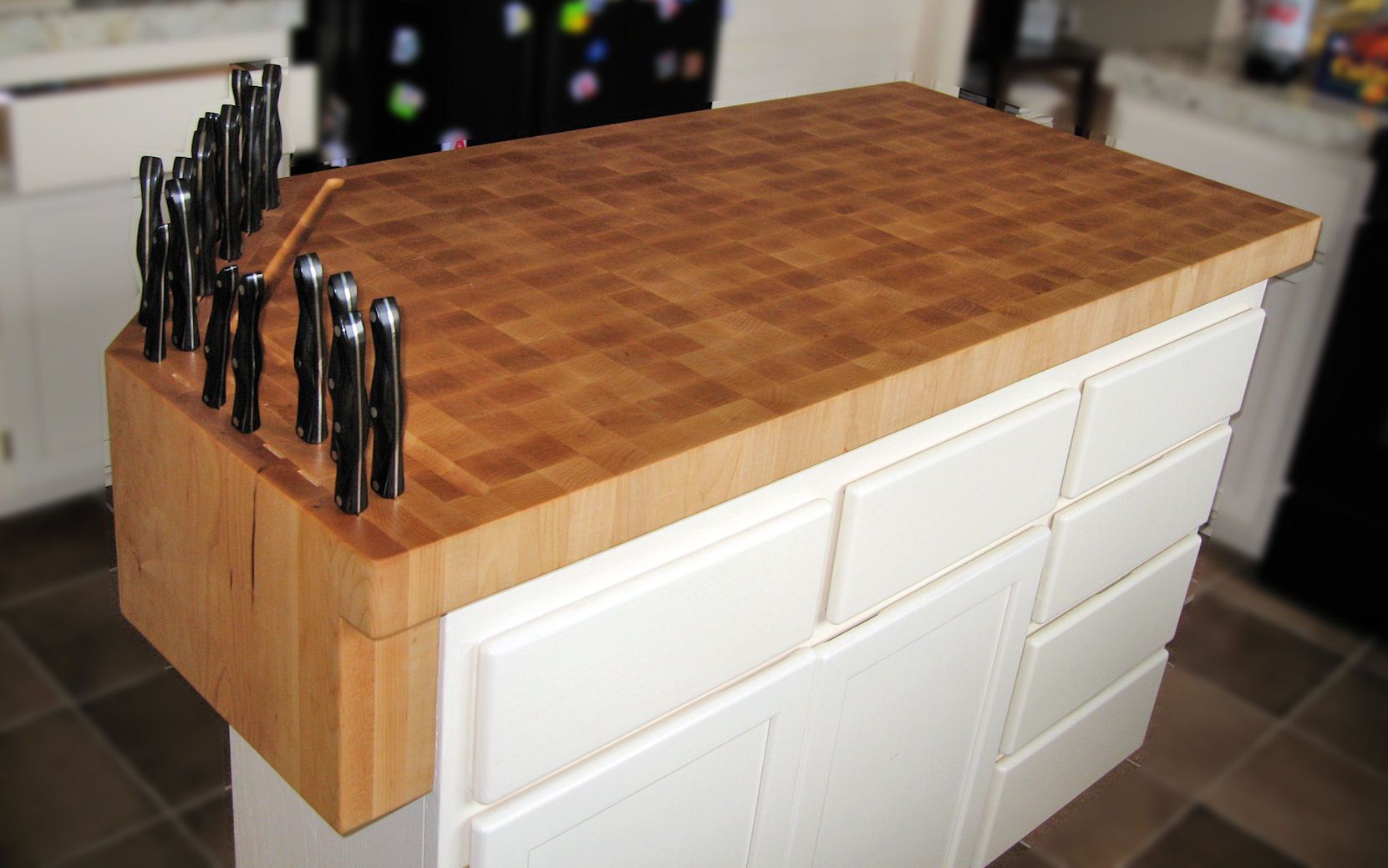 Custom In-drawer Knife Block 