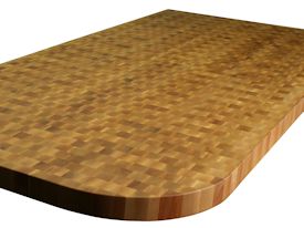 Hard Maple end grain custom wood butcherblock top.