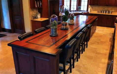 Custom Wood Countertop Options - Drainboards