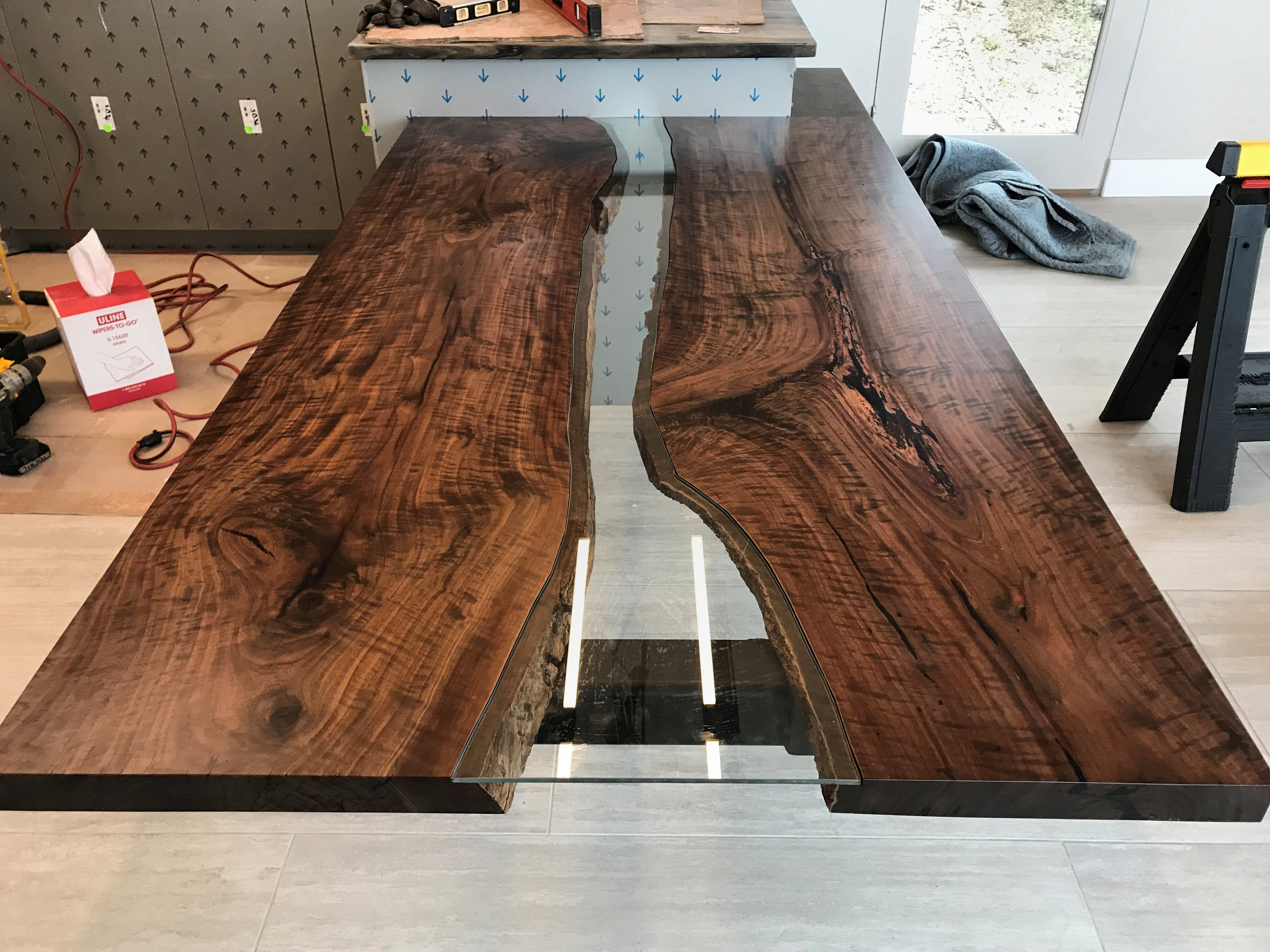 Slab Walnut Wood Countertop Photo Gallery, by DeVos Custom Woodworking