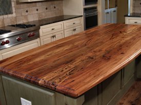 Photo Gallery of Spalted Pecan Wood countertops