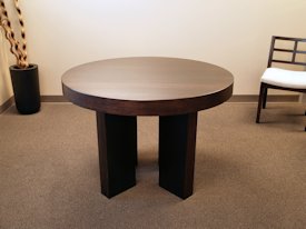 White Oak face grain custom wood table.