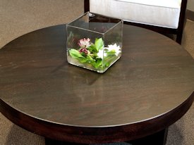 White Oak face grain custom wood table.