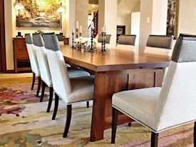 Photo Gallery of Custom Trestle Style Tables
