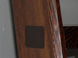 Custom Wenge library ladder with thru mortise and tennon jointery.  